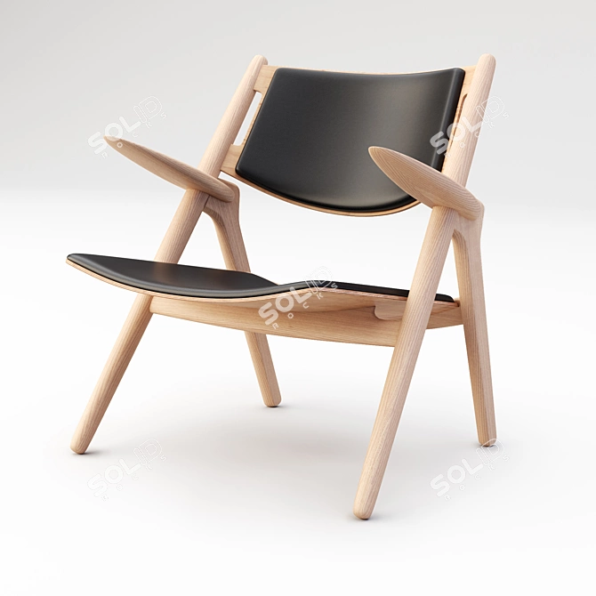 1951 Wegner CH28 Chair 3D model image 1