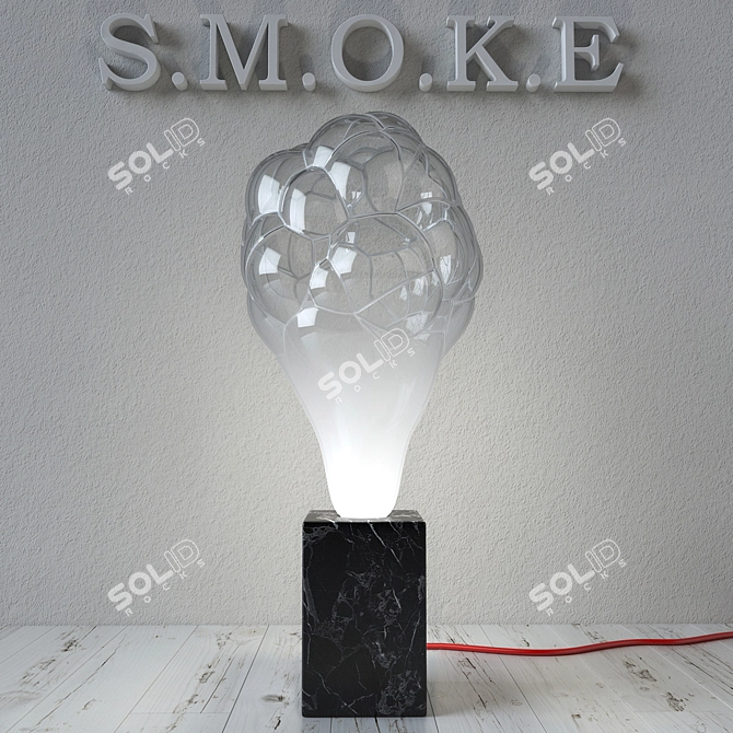 S.M.O.K.E Glass Bubble Lamp 3D model image 2
