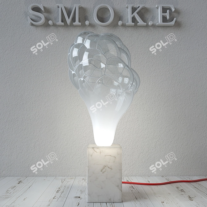 S.M.O.K.E Glass Bubble Lamp 3D model image 3