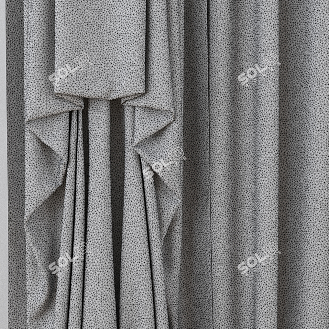 Elegant Draped Shade 3D model image 2