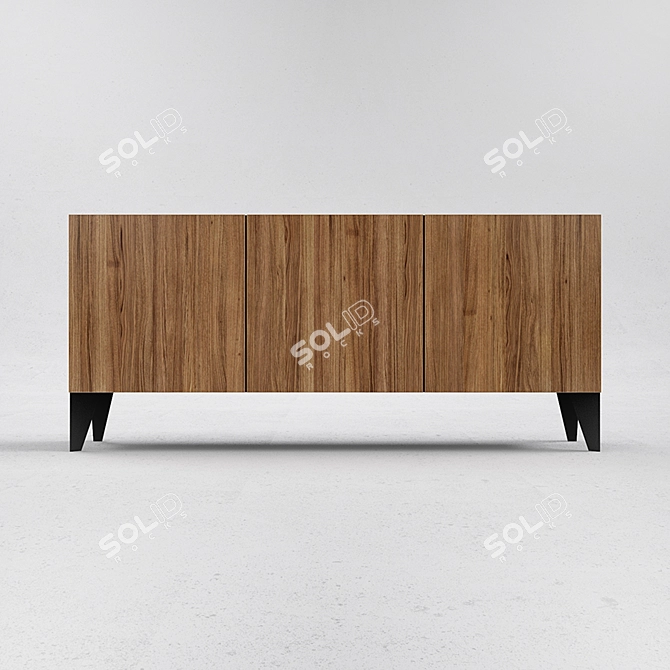 Modern Scandinavian Style Chest 3D model image 2