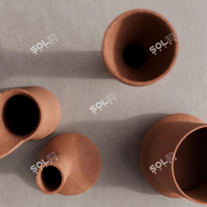 Norm Architects Kitchen Vases 3D model image 2