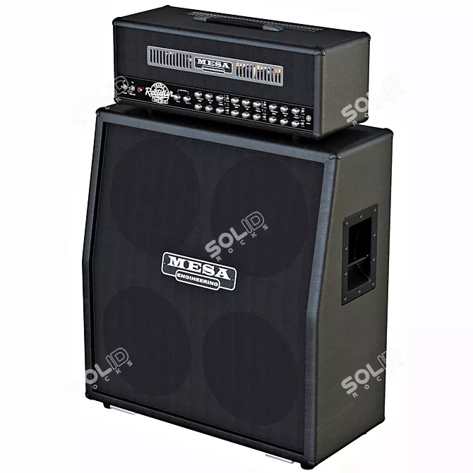 Massive Mesa Boogie Guitar Stack 3D model image 1