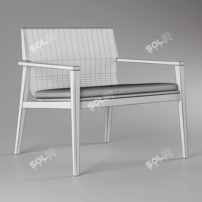 Jesse Lyl: Stylish Italian Armchair 3D model image 3