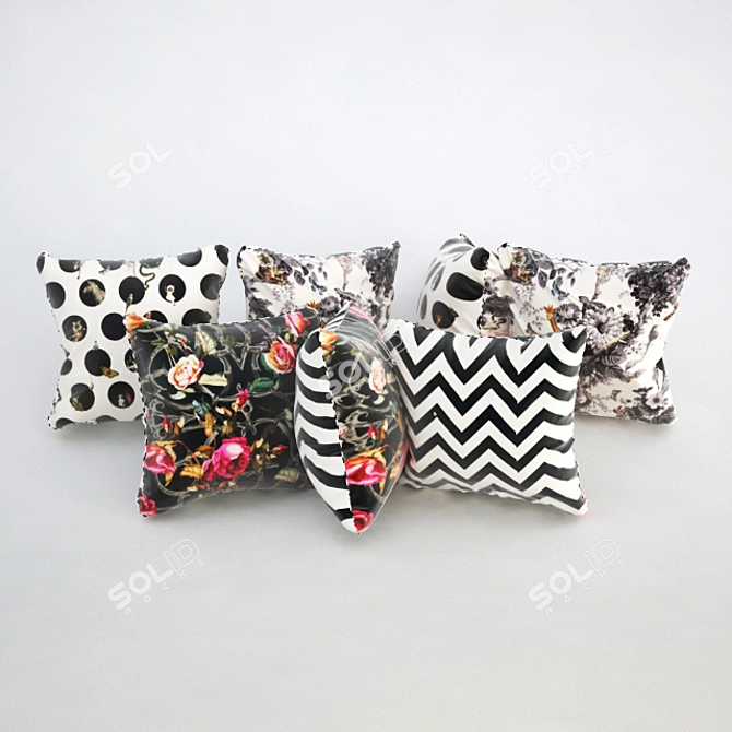 Flip & Match Cushion Set 3D model image 2