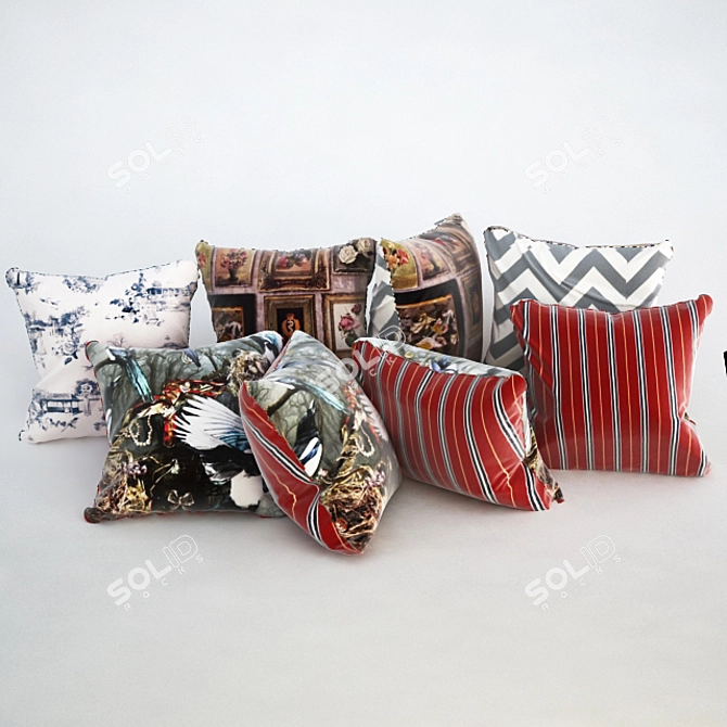 Flip & Match Cushion Set 3D model image 3