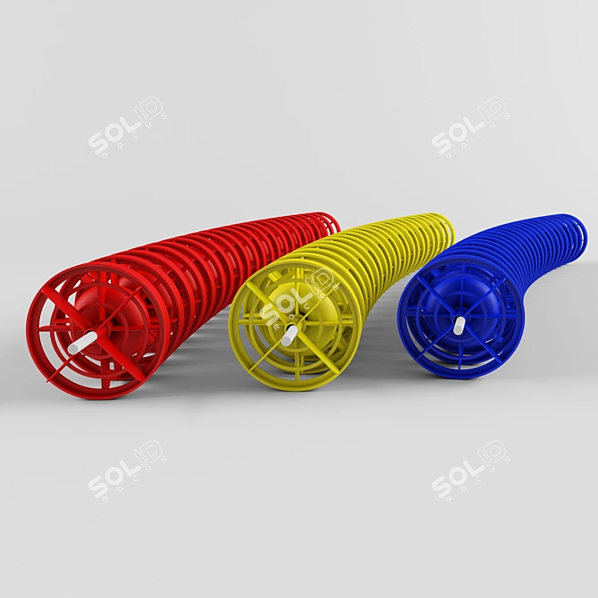 Pool Floats with 125mm Diameter 3D model image 3