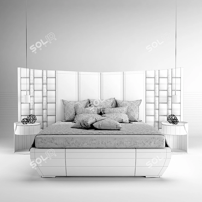 Sophisticated Jubilee Letto Bed 3D model image 3