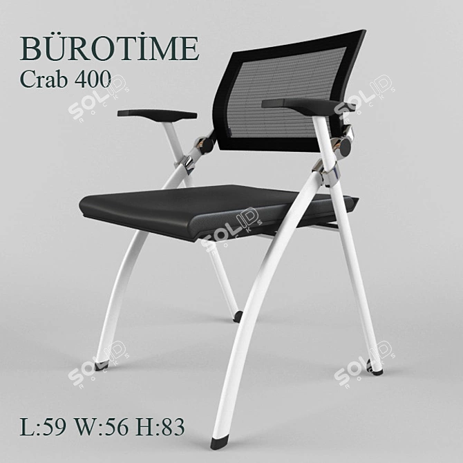 Comfortable Office Chair: Burotime Crab 400 3D model image 1