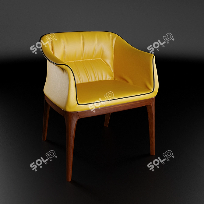 Elegant Comfort: Mivida Armchair 3D model image 1
