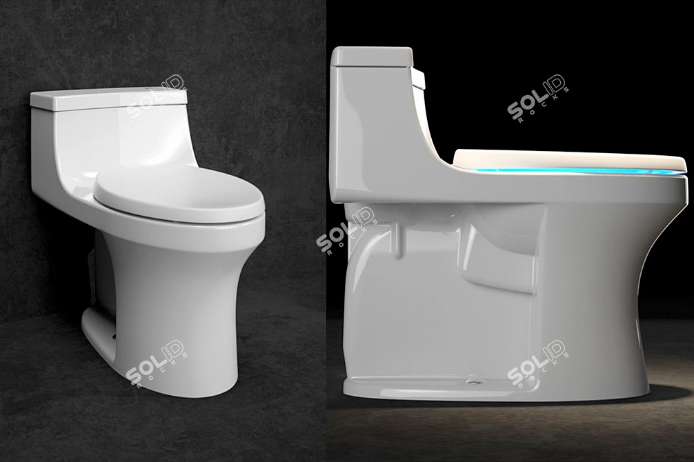 KOHLER San Souci: Touchless Toilet with 2 Finishes 3D model image 3