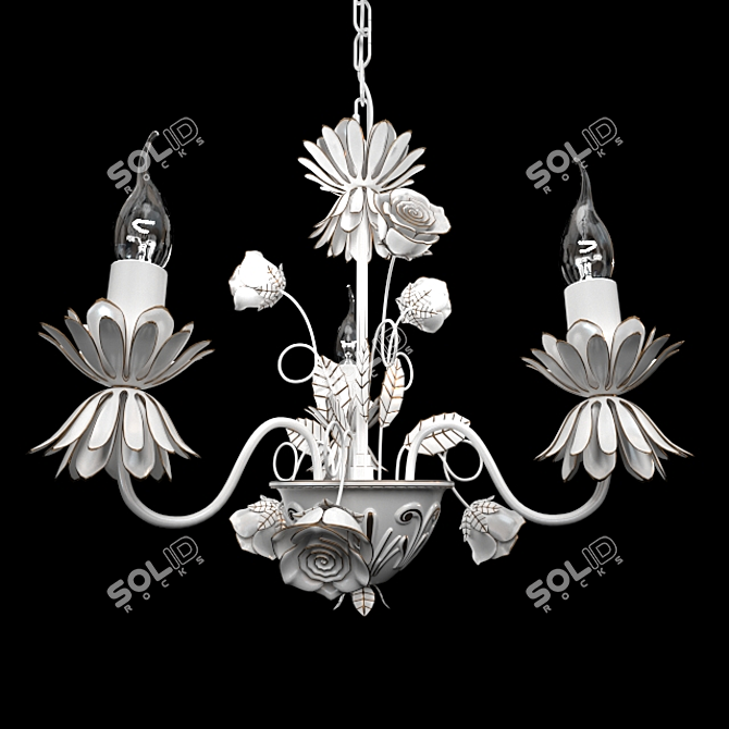 Silva Hanging Chandelier: Elegant Illumination 3D model image 1