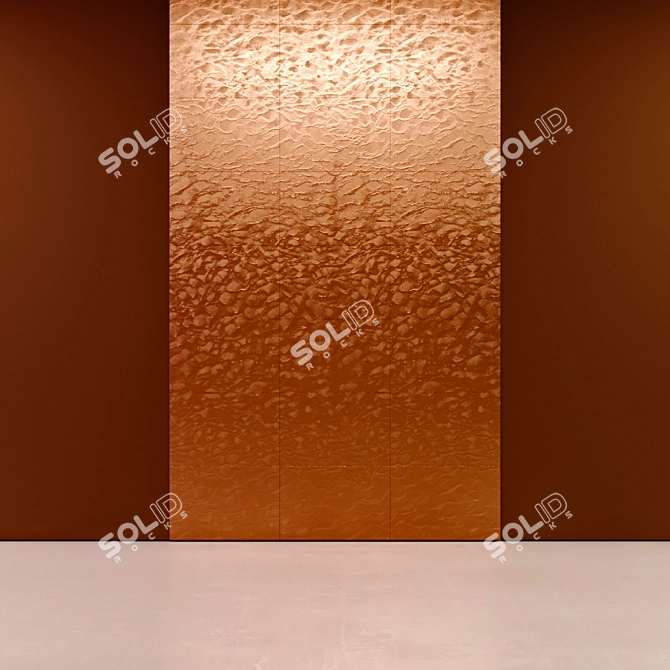 Golden Sands Wall Panels 3D model image 2