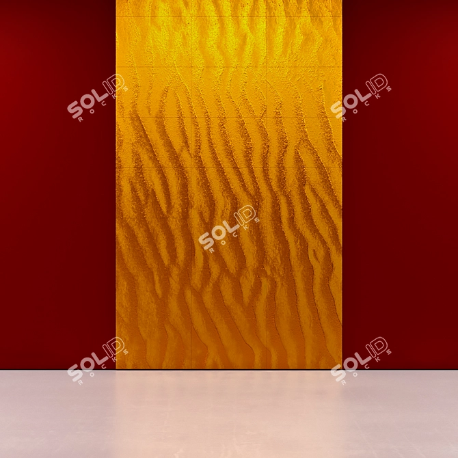 Golden Sands Wall Panels 3D model image 3