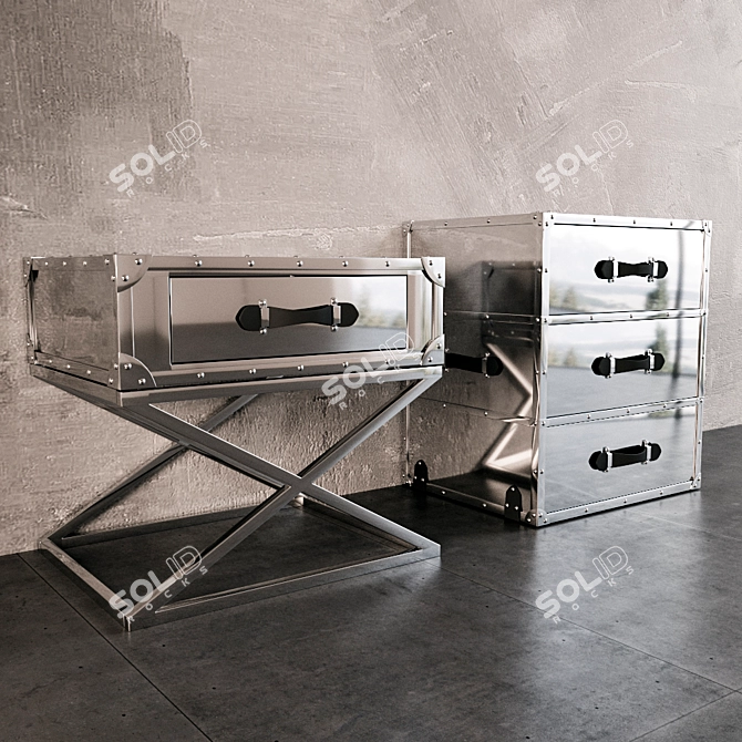 Elegant Catalina Side Table: Perfect Combination of Style and Function 3D model image 2