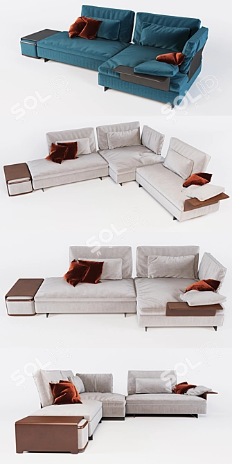 Modular Bonaldo Gossip Sofa 3D model image 2