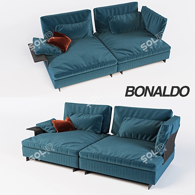 Gossip Modular Sofa: Sleek & Stylish 3D model image 1