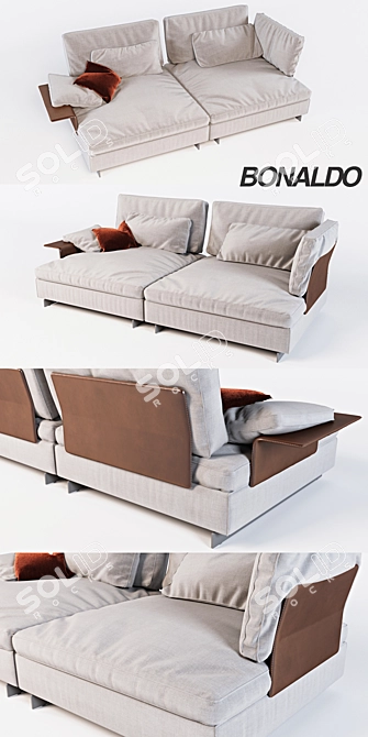 Gossip Modular Sofa: Sleek & Stylish 3D model image 2