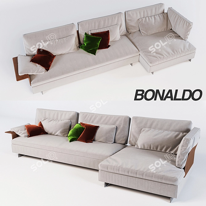 Modular Sofa Bonaldo Gossip: Flexible Elegance 3D model image 1