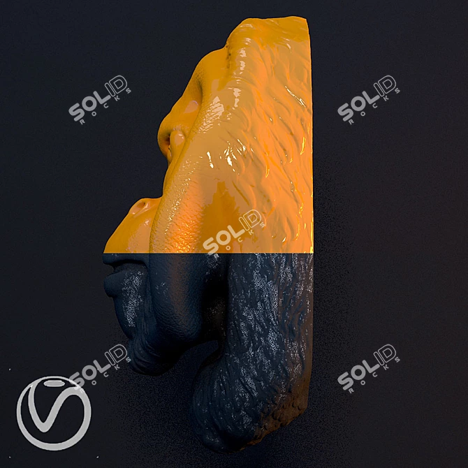 Exquisite Orangutan Head Replica 3D model image 3