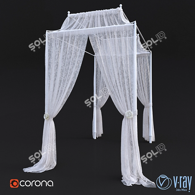 Dreamy Canopy - Perfect for Children's Room 3D model image 1