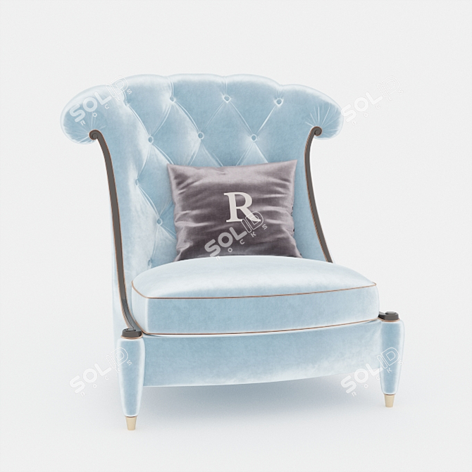 Rondini Home Factory Armchair 3D model image 1