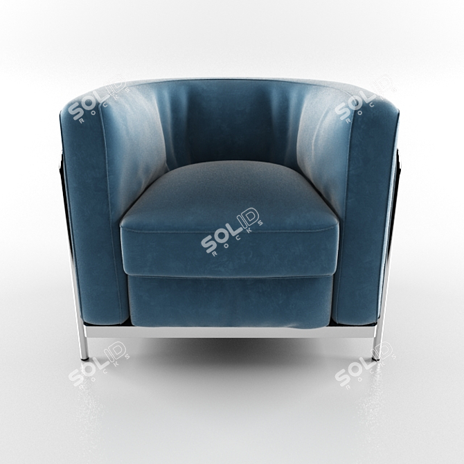 Elegant Zanotta Sofa: Perfect Comfort 3D model image 2