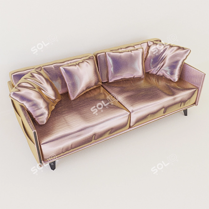 Nightclub Lounge Sofa 3D model image 1