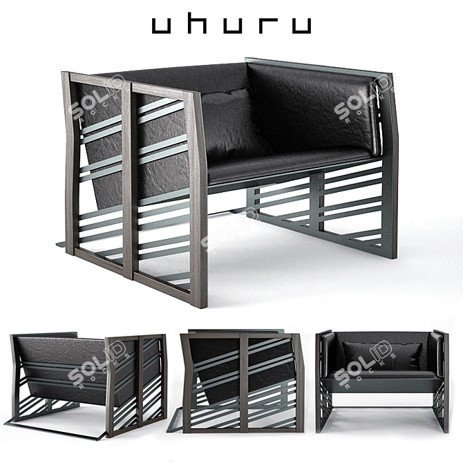 Uhuru Gärdesgård Lounge Chair - Stylish and Comfortable 3D model image 1