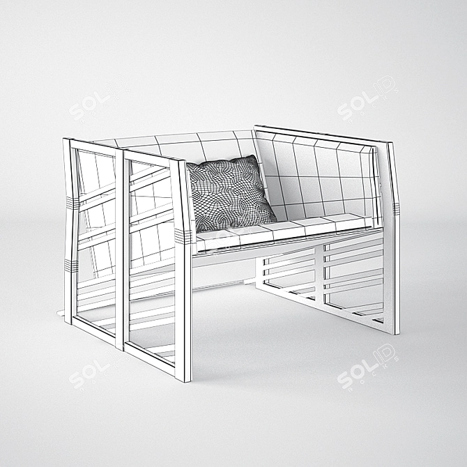 Uhuru Gärdesgård Lounge Chair - Stylish and Comfortable 3D model image 2