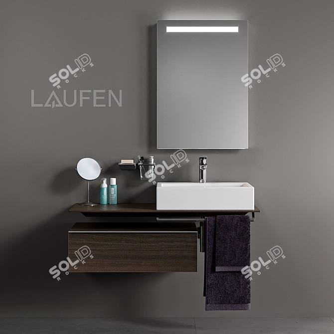 Laufen Living City Bathroom Set 3D model image 1