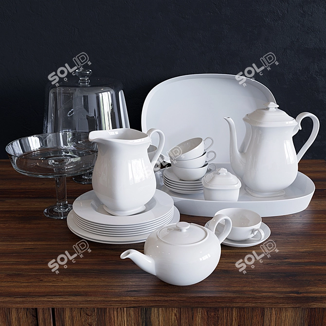 Elegant V&B Kitchenware 3D model image 1