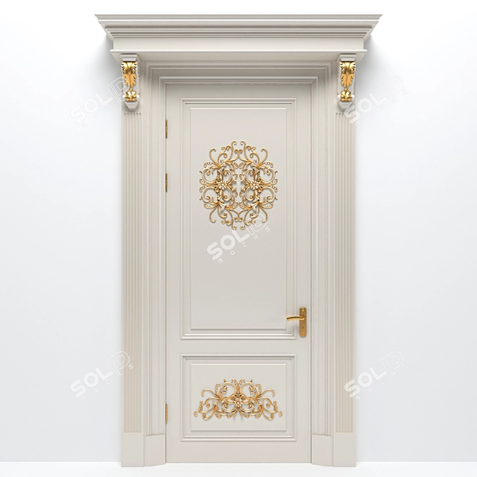 Sturdy Entryway Door 3D model image 1