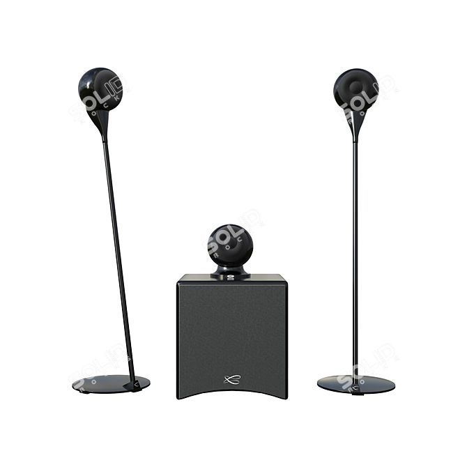 Cabasse Eole 3: 5.1 Surround Sound Set 3D model image 2