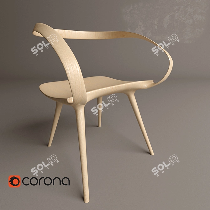 Sleek Velo Chair: Modern Design 3D model image 1