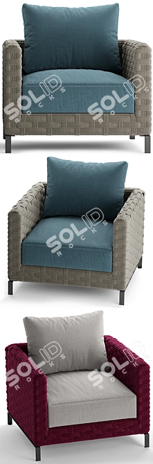 Outdoor Elegance: Ray Armchair 3D model image 2