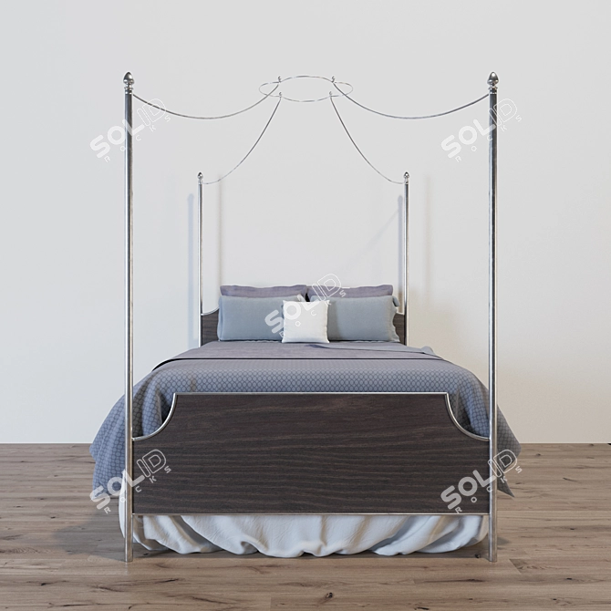 Magnolia Manor Canopy Bed 3D model image 2