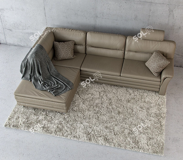 Himolla Planopoly 7 Leather Sofa 3D model image 2