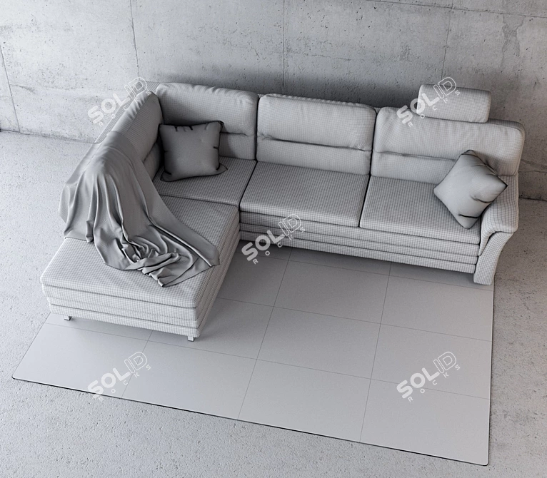 Himolla Planopoly 7 Leather Sofa 3D model image 3