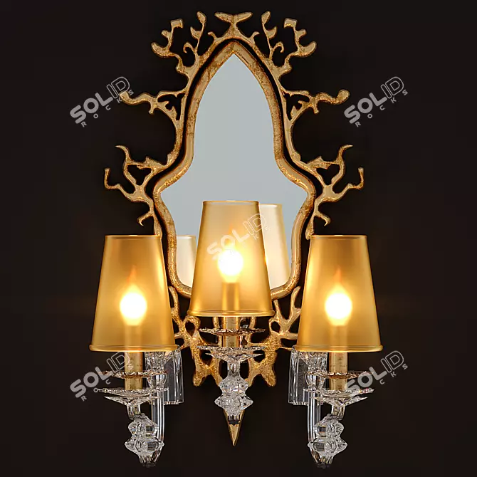 Elegant Sconce with Classic Charm 3D model image 1