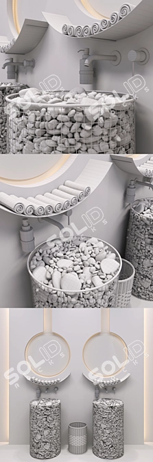 StoneSink - Water Illusion 3D model image 3