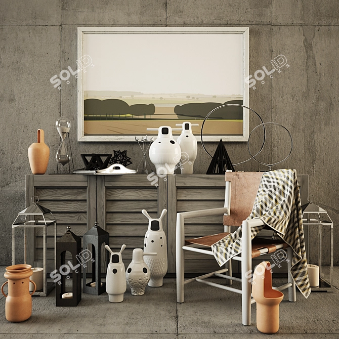 Elegant Set Decor: Transform Your Space 3D model image 1