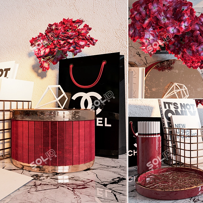 Modern Decor Set 3D model image 3