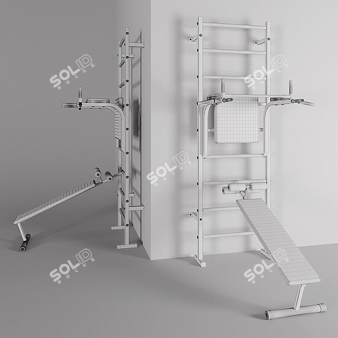 Ultimate Fitness Power Station 3D model image 2