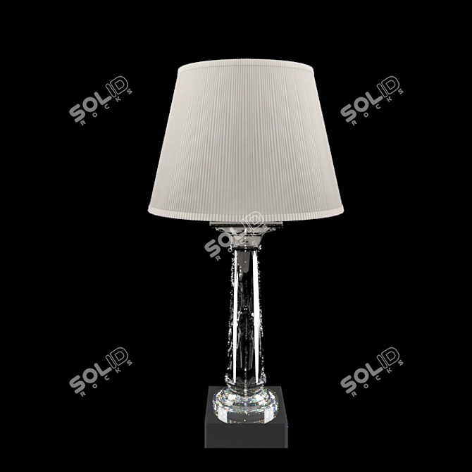 Elegant Saxon Table Lamp 3D model image 1