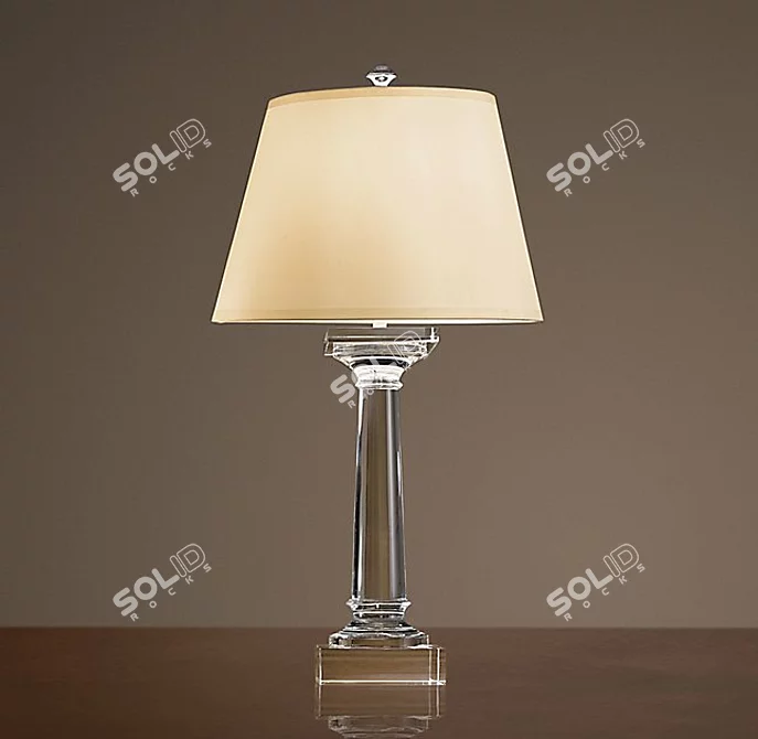 Elegant Saxon Table Lamp 3D model image 2