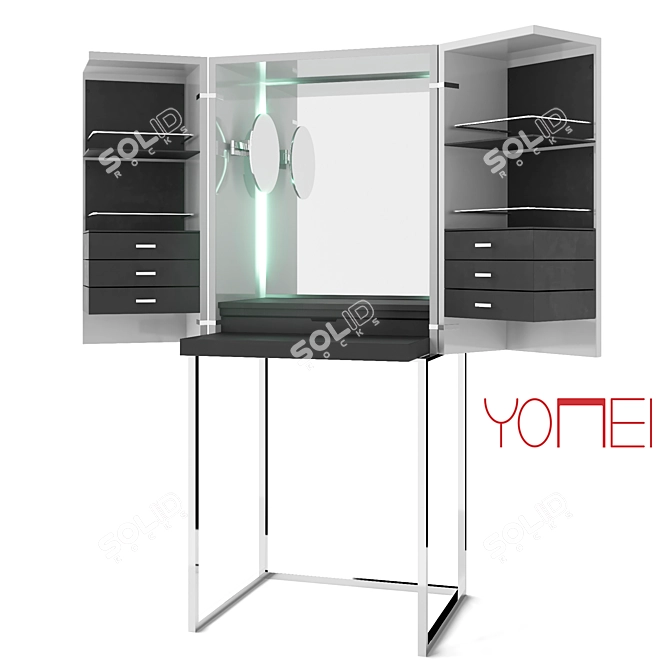 Yomei Magic Cube - Multi-functional Dressing Table 3D model image 1