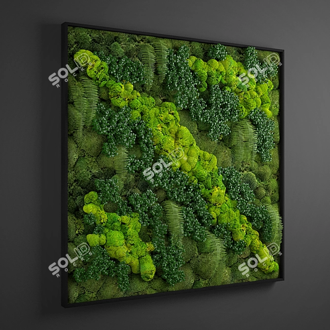 3D Panel Flora UV Mapped 3D model image 4