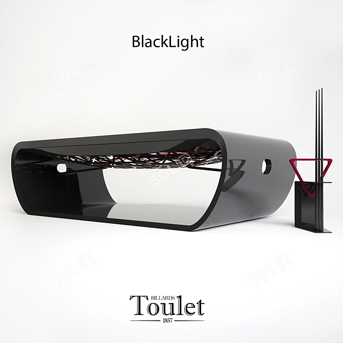 Toulet Blacklight Billiards Table 3D model image 2