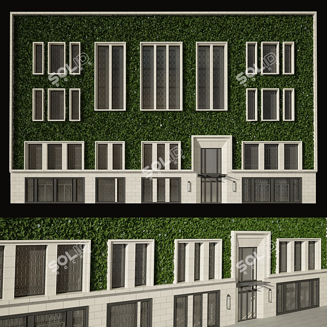 Phytowall for Building 3D model image 1